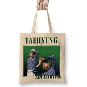 Baskı Dükkanı Kim Seokjin Vintage Bts Bez Çanta