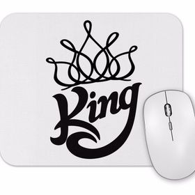 Baskı Dükkanı King Branca Masculina E Feminina Mouse Pad