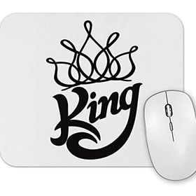 Baskı Dükkanı King Branca Masculina E Feminina Mouse Pad