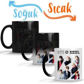 Baskı Dükkanı Kişiye Özel Bts 03 Sihirli Porselen Kupa