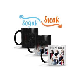 Baskı Dükkanı Kişiye Özel Bts 03 Sihirli Porselen Kupa