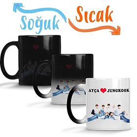 Baskı Dükkanı Kişiye Özel Bts 05 Sihirli Porselen Kupa
