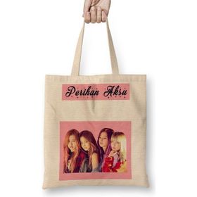 Baskı Dükkanı Kişiye Özel Isim Yazılı Blackpink 01 Bez Çanta