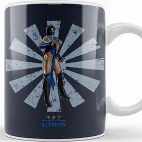 Baskı Dükkanı Kitana Retro Japanese Mortal Kombat Kupa