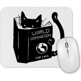 Baskı Dükkanı Kitap Okuyan Kedi Cats Mouse Pad