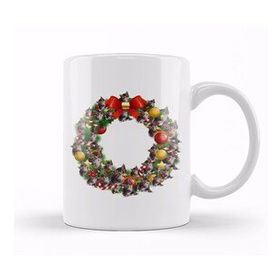 Baskı Dükkanı Kittens Multiface Christmas Wreath Kupa