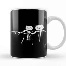 Baskı Dükkanı Kitty Pulp Fiction Kupa