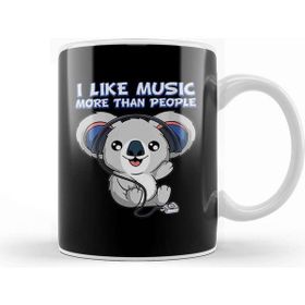 Baskı Dükkanı Koala Bear Art Müzik Kupa