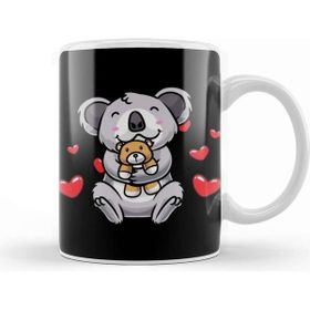 Baskı Dükkanı Koala Stuffed Animal Kawaii Heart Koala Bear Kupa