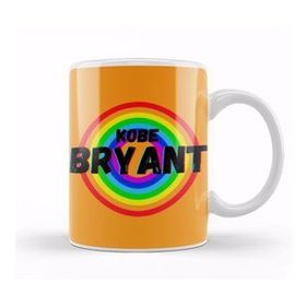 Baskı Dükkanı Kobe Bryant Basketball Gifts Vintage Retro Rainbow Quotes For Boys and Dad Kupa