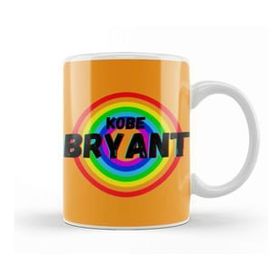 Baskı Dükkanı Kobe Bryant Basketball Gifts Vintage Retro Rainbow Quotes For Boys and Dad Kupa