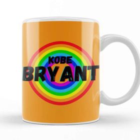 Baskı Dükkanı Kobe Bryant Basketball Gifts Vintage Retro Rainbow Quotes For Boys and Dad Kupa