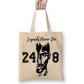 Baskı Dükkanı Kobe Bryant Legend Never Die 01 Bez Çanta