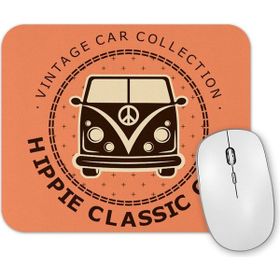 Baskı Dükkanı Kombi Hippie Mouse Pad