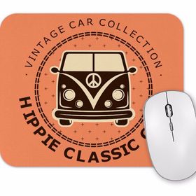 Baskı Dükkanı Kombi Hippie Mouse Pad