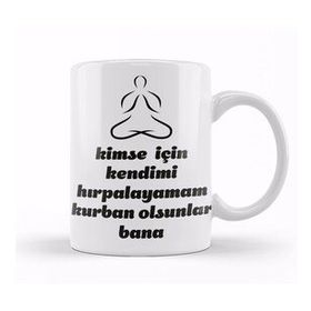 Baskı Dükkanı Komik Söz Kurban Olsunlar Bana Kupa