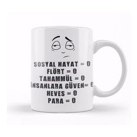 Baskı Dükkanı Komik Söz Sosyal Hayat Kupa