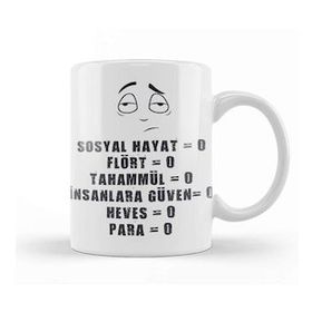 Baskı Dükkanı Komik Söz Sosyal Hayat Kupa