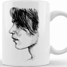 Baskı Dükkanı Korean Drama Lee Dongwook Line Art Kupa
