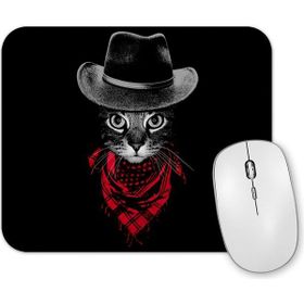 Baskı Dükkanı Kovboy Cat Kedi Mouse Pad