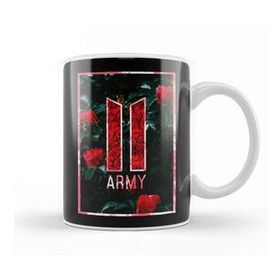 Baskı Dükkanı Kpop Army Kpop Red Roses Kupa