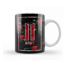 Baskı Dükkanı Kpop Army Kpop Red Roses Kupa