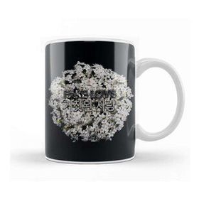 Baskı Dükkanı Kpop Fake Love White Floral Kupa