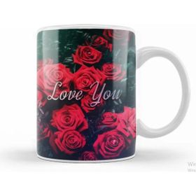 Baskı Dükkanı Kpop Love You Roses Kupa