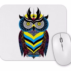 Baskı Dükkanı Kral Baykuş Renkli Baykuş Mouse Pad