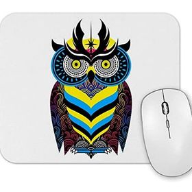 Baskı Dükkanı Kral Baykuş Renkli Baykuş Mouse Pad