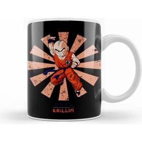 Baskı Dükkanı Krillin Retro Japanese Dragon Ball Z Kupa