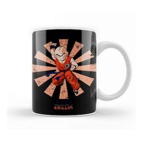Baskı Dükkanı Krillin Retro Japanese Dragon Ball Z Kupa