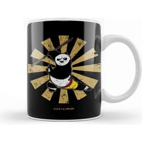 Baskı Dükkanı Kung Fu Panda Retro Japanese Kupa