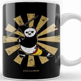 Baskı Dükkanı Kung Fu Panda Retro Japanese Kupa