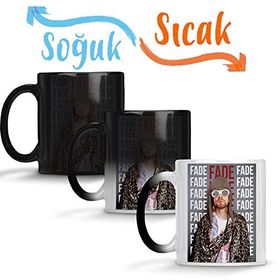 Baskı Dükkanı Kurt Cobain Fade 99 Sihirli Porselen Kupa