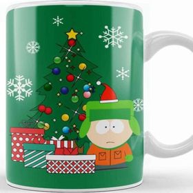 Baskı Dükkanı Kyle Around the Christmas Tree South Park Kupa