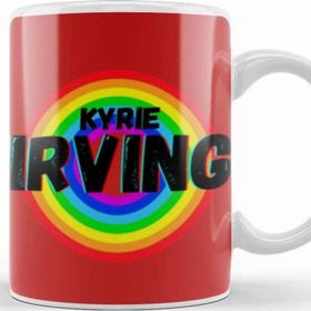 Baskı Dükkanı Kyrie Irving Basketball Gifts Vintage Retro Rainbow Quotes For Boys And Dad Kupa