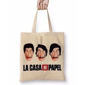 Baskı Dükkanı La Casa De Papel 02 Bez Çanta