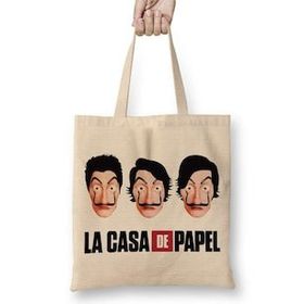 Baskı Dükkanı La Casa De Papel 02 Bez Çanta