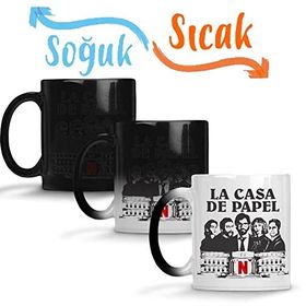 Baskı Dükkanı La Casa De Papel 05 Sihirli Porselen Kupa
