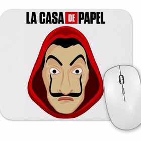 Baskı Dükkanı La Casa De Papel Mascara De Dali Mouse Pad