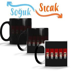Baskı Dükkanı La Casa De Papel Reservoir Bellaciao Sihirli Porselen Kupa