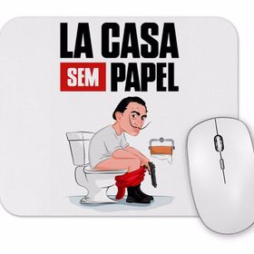 Baskı Dükkanı La Casa Sem Papel Mouse Pad