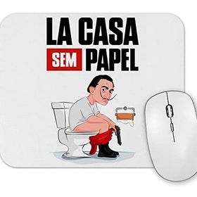 Baskı Dükkanı La Casa Sem Papel Mouse Pad