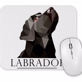 Baskı Dükkanı Labrador Black Pug Köpek Mouse Pad
