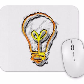 Baskı Dükkanı Lamba Ampül Mouse Pad