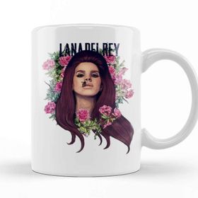 Baskı Dükkanı Lana Del Rey Flower of Lana Kupa