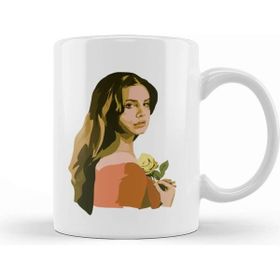 Baskı Dükkanı Lana Del Rey Lana With Rose Kupa