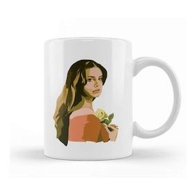 Baskı Dükkanı Lana Del Rey Lana With Rose Kupa