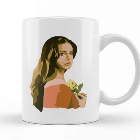 Baskı Dükkanı Lana Del Rey Lana With Rose Kupa